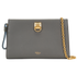 Iris Wallet On Chain, &pound;350, Handbags, Grey, Leather, Front view